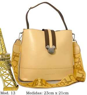 Mod 13 amarillo Bolso mediano Mickey vinil
