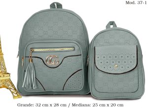 Mod 37-1 menta Combo de mochila duo