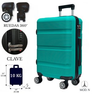 Mod N turquesa Maleta viajera.