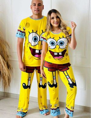 Pareja amarillo Conjunto match.